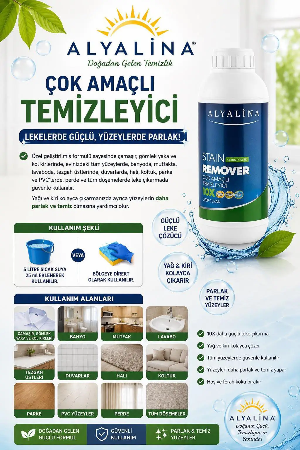 Alyalına çok amaçlı temizleyici 500ml