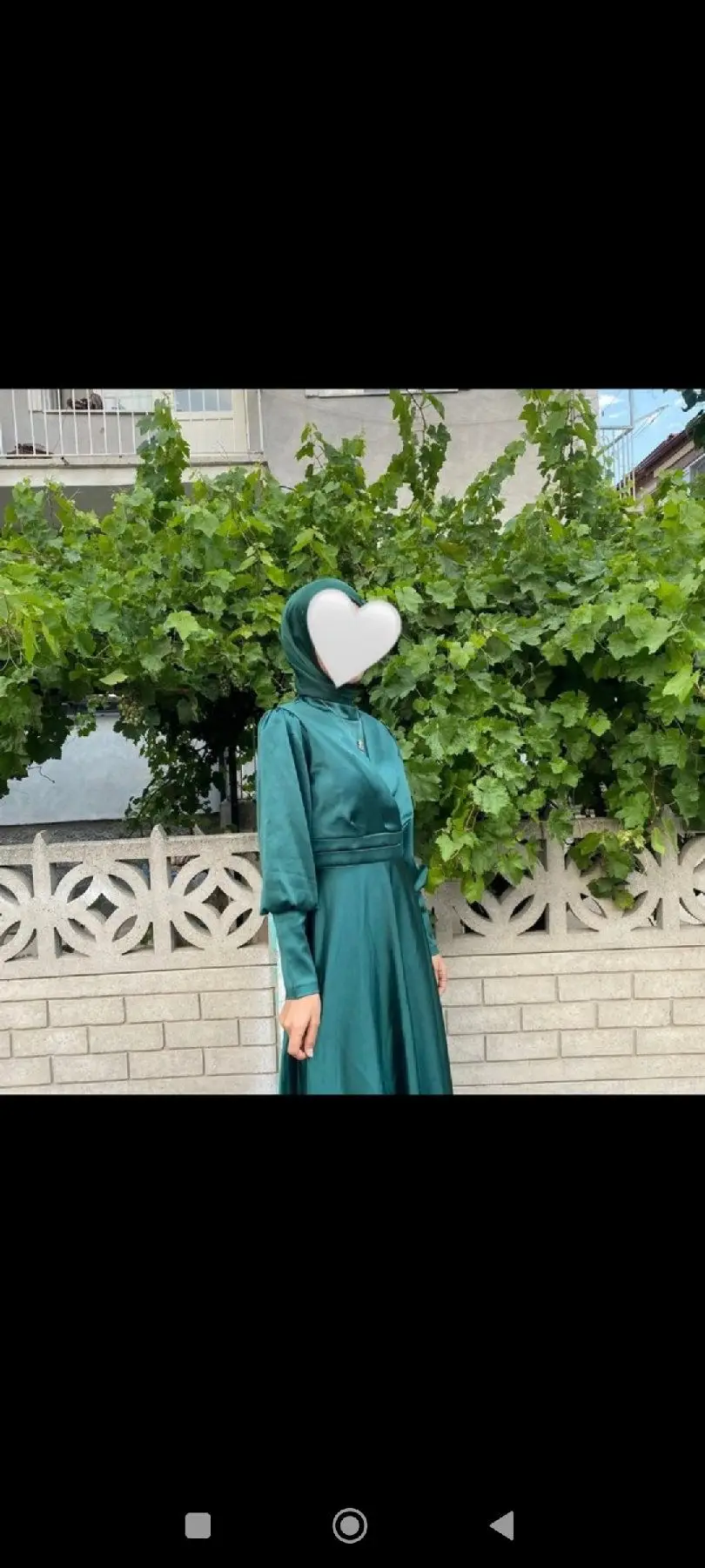 Yeşil uzun abiye