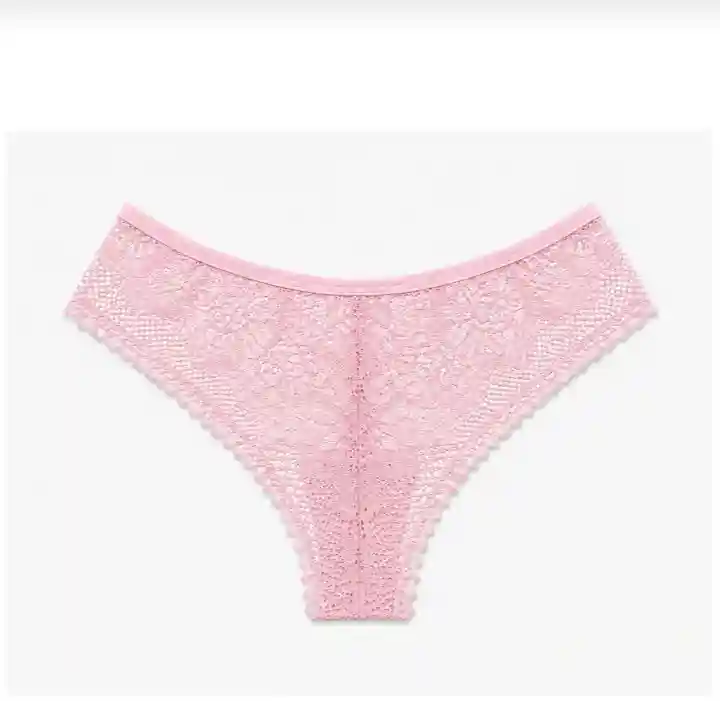 Pembe dantel kadın külot