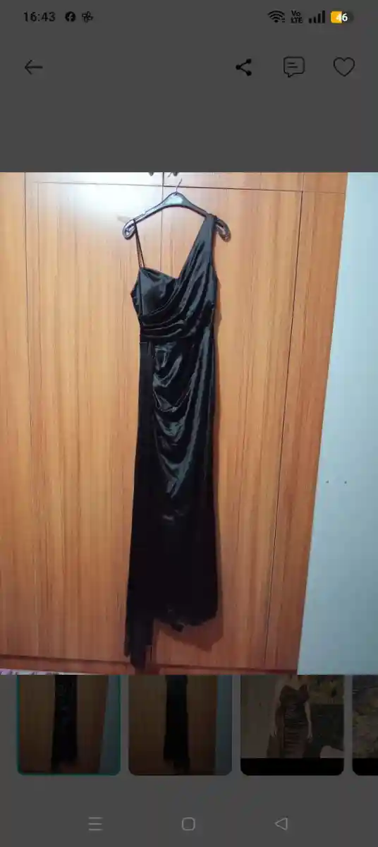şık siyah uzun elbise