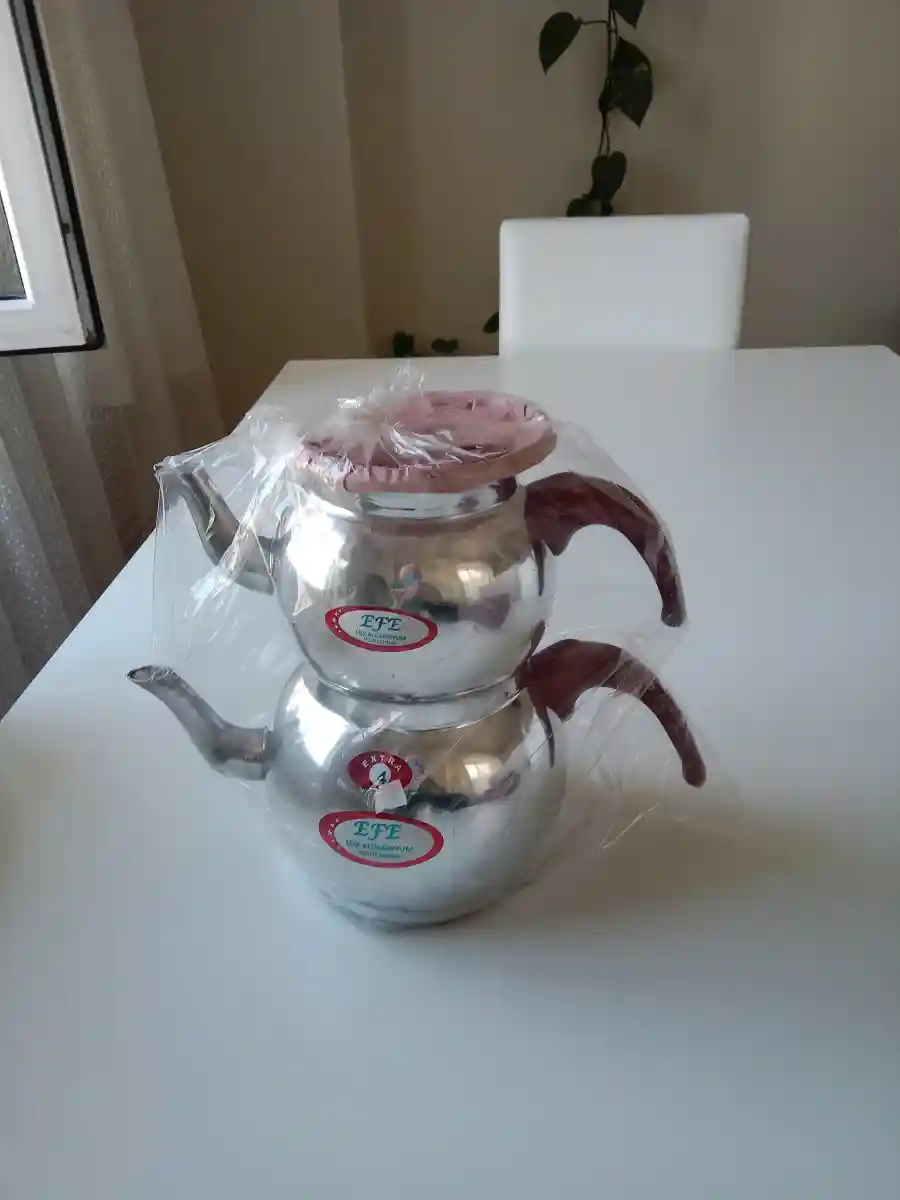 çaydanlık alimünyum yeni ve paketli ürün