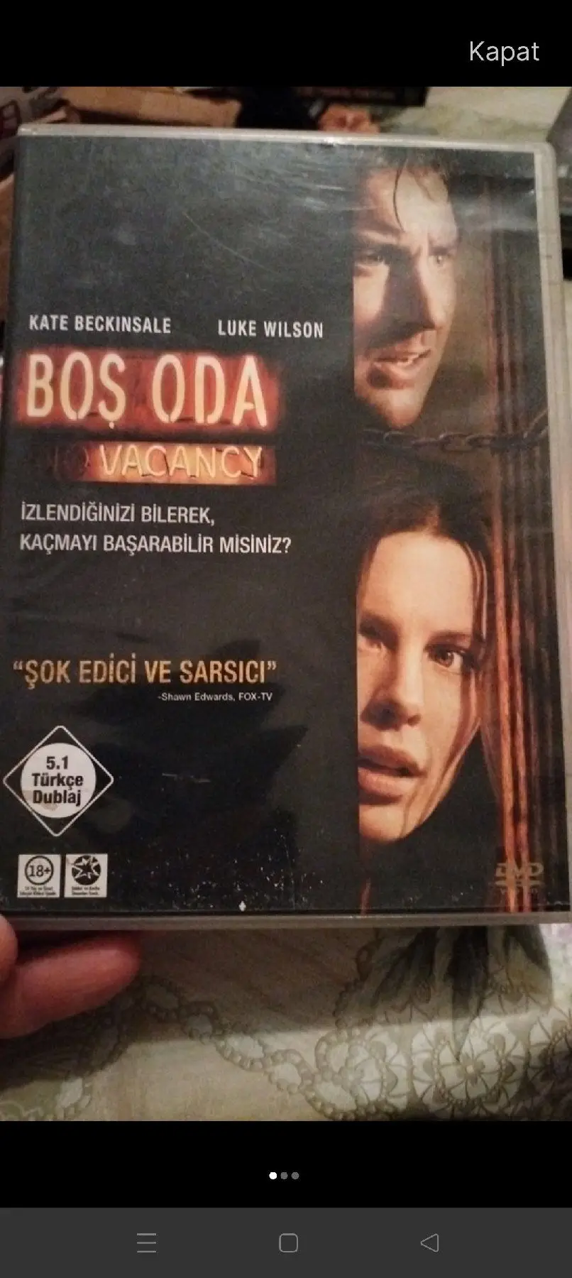Boş oda - korku filmi dvd 2 film birden.