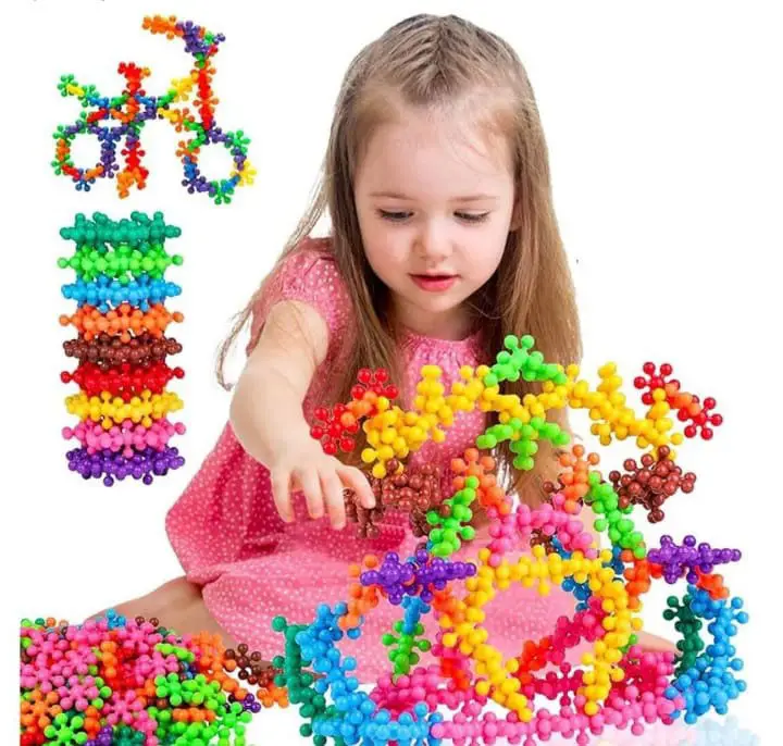 Renkli eğitici yapı kiti atom lego 120 parça 4 renk sıfır ürünlerdir