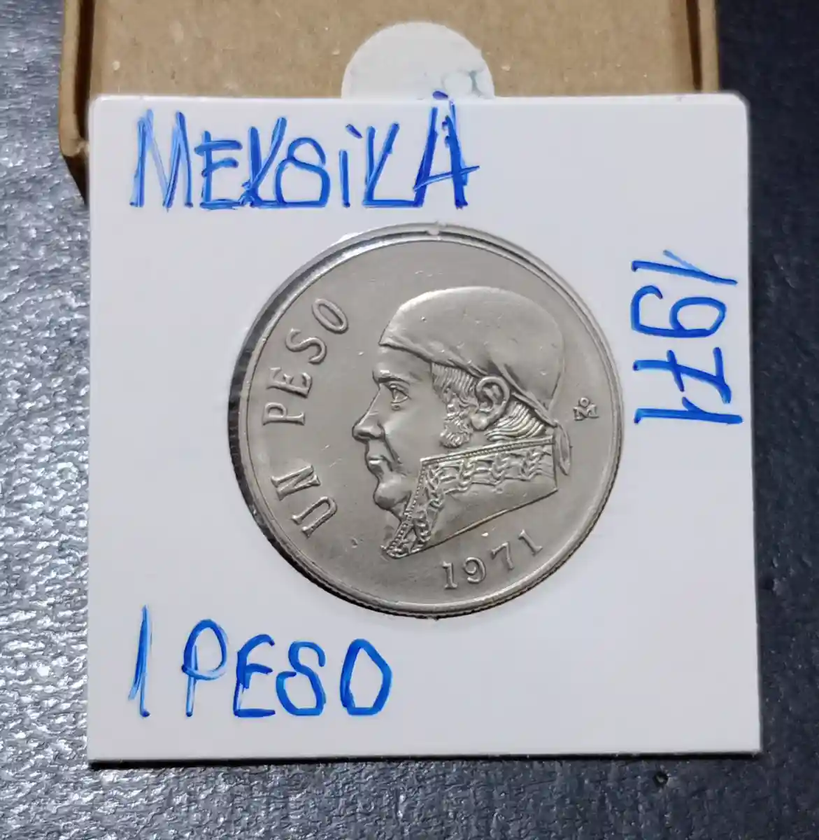 1971 meksika 1 peso madeni para