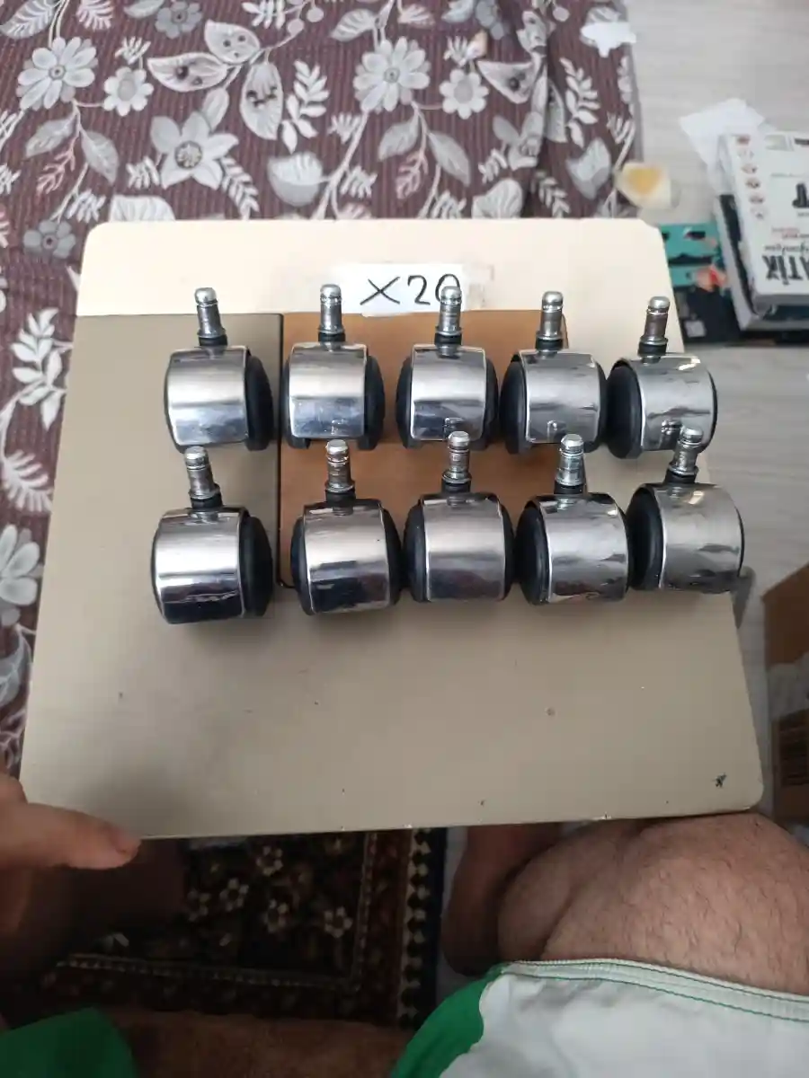10 adet metal mobilya tekerleği