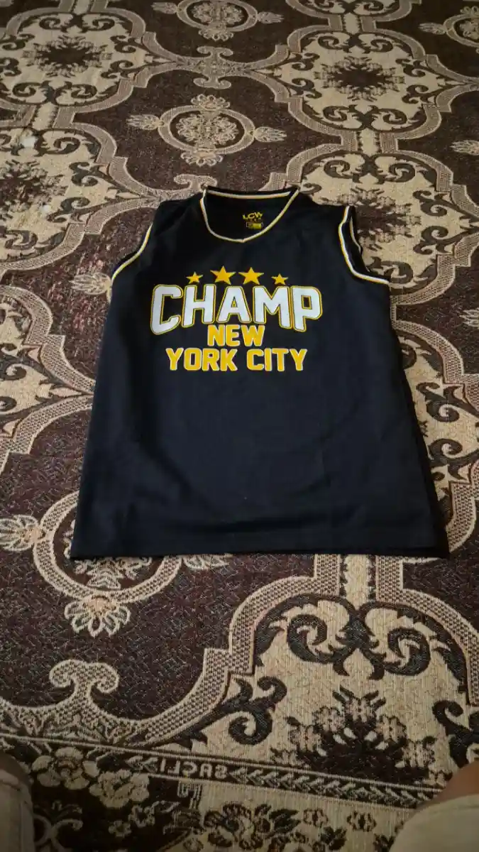 Siyah champ yazılı spor tişörtü