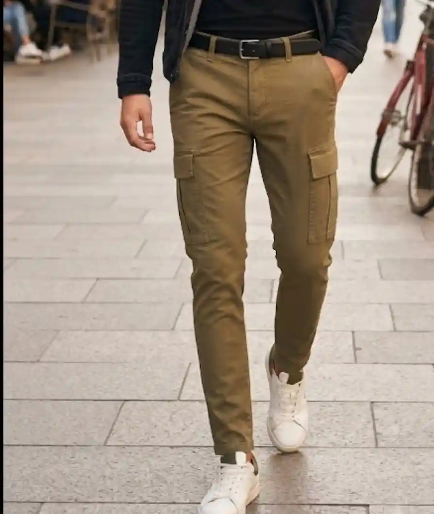 Zara haki yeşil kargo pantalon