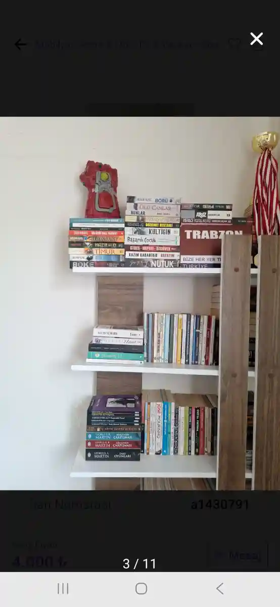 Modern tasarımlı kitaplık