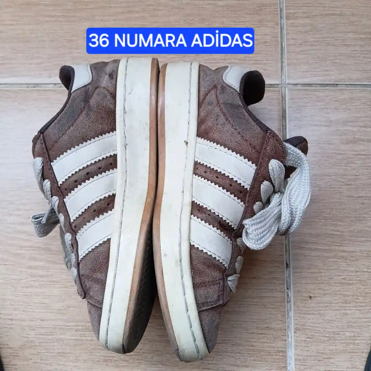 Kahverengi adidas spor ayakkabı 36 numara