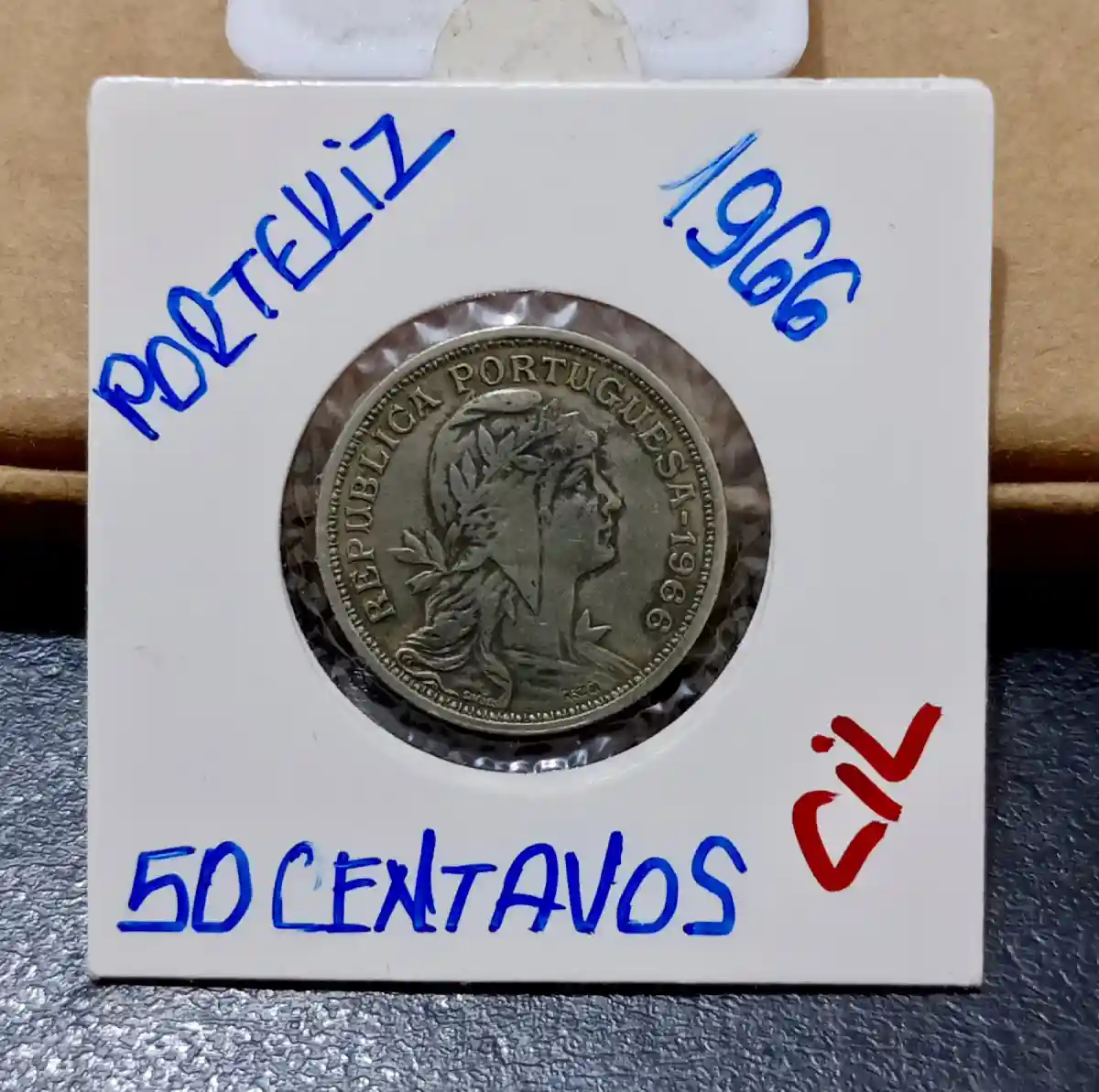 1966 portekiz 50 centavos madeni para ilan görseli