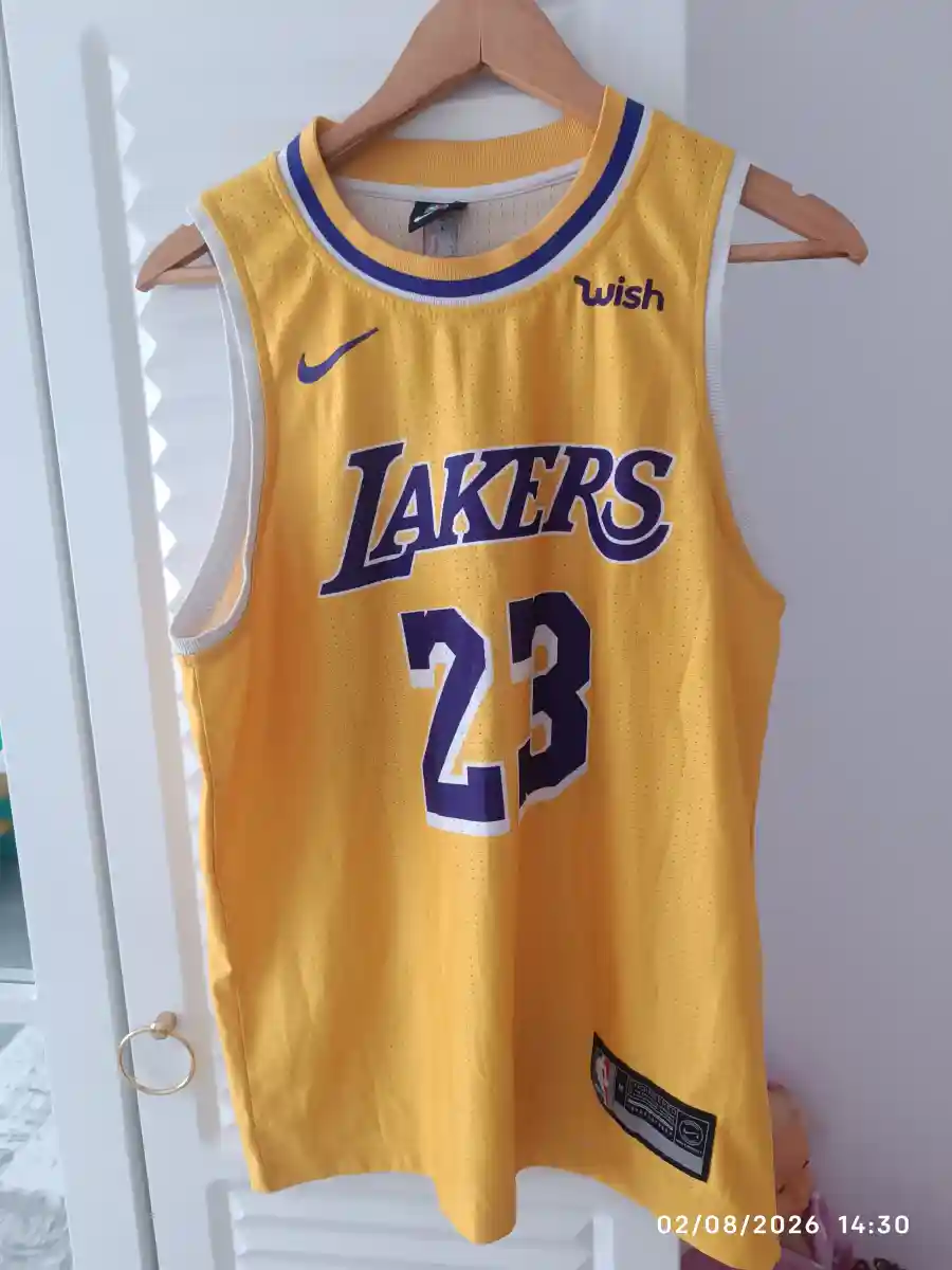 Orijinal nike lakers 23 numara basketbol forması