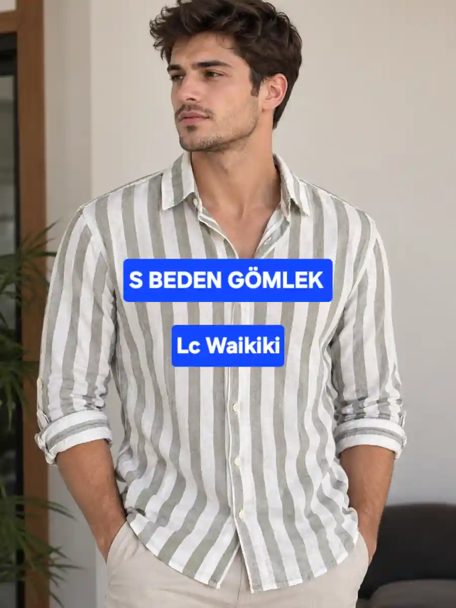 çizgili lc waikiki gömlek - s beden