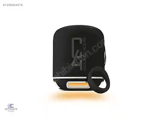 Powerway  powerway c4 siyah bluetooth hoparlör sese duyarlı led