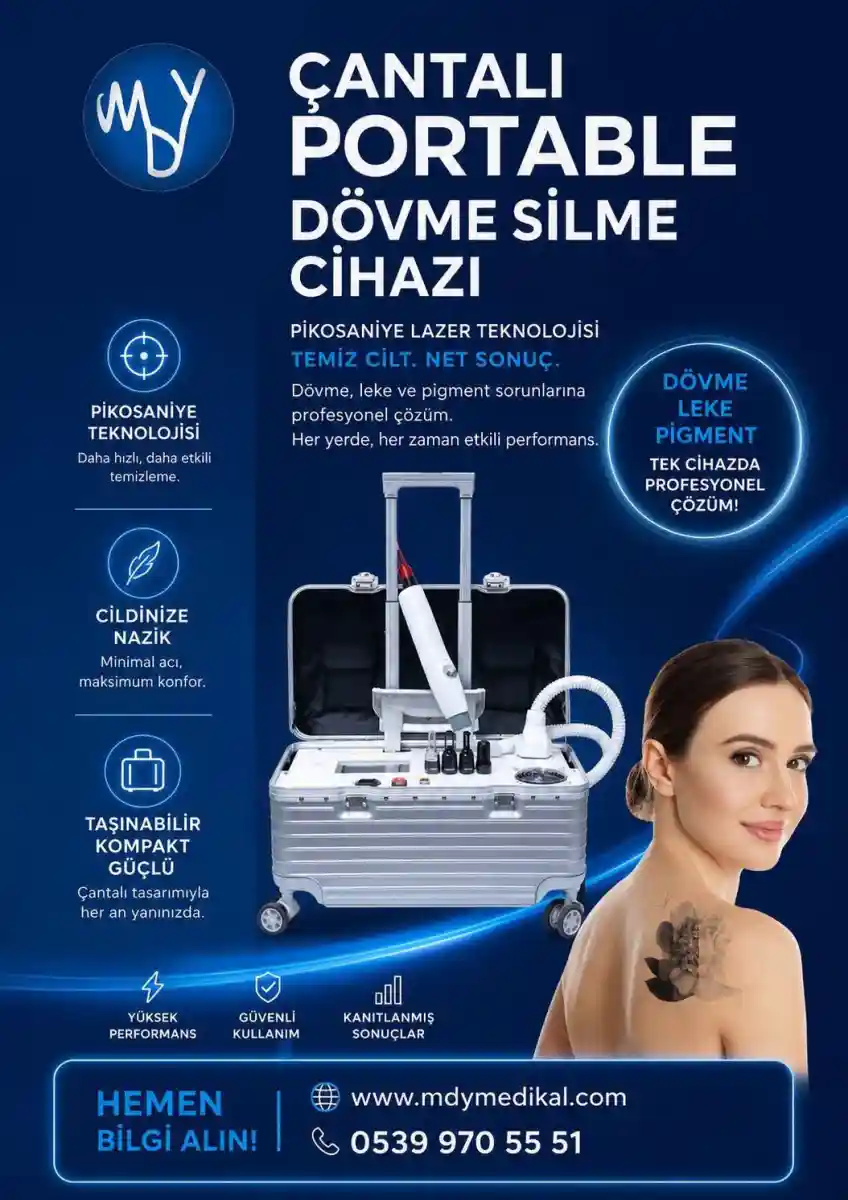 Taşınabilir dövme silme cihazı