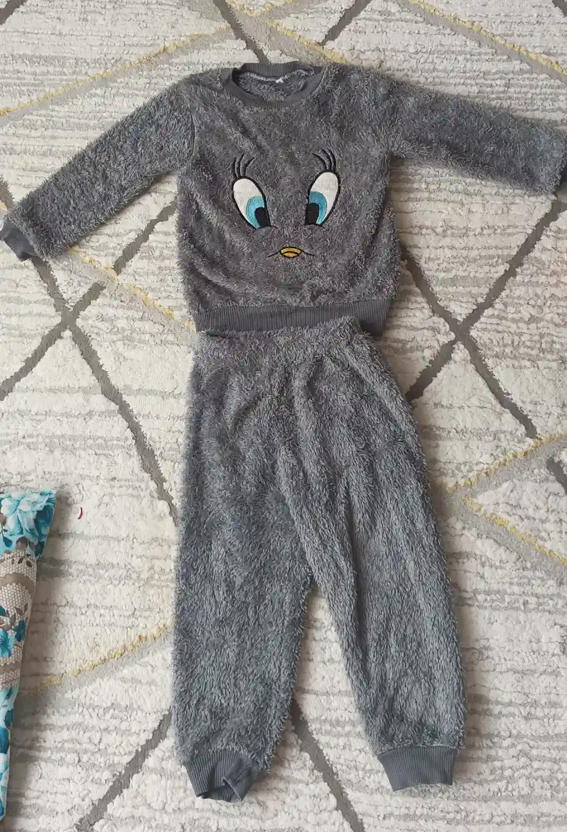 Peluş tasarımlı çocuk pijaması