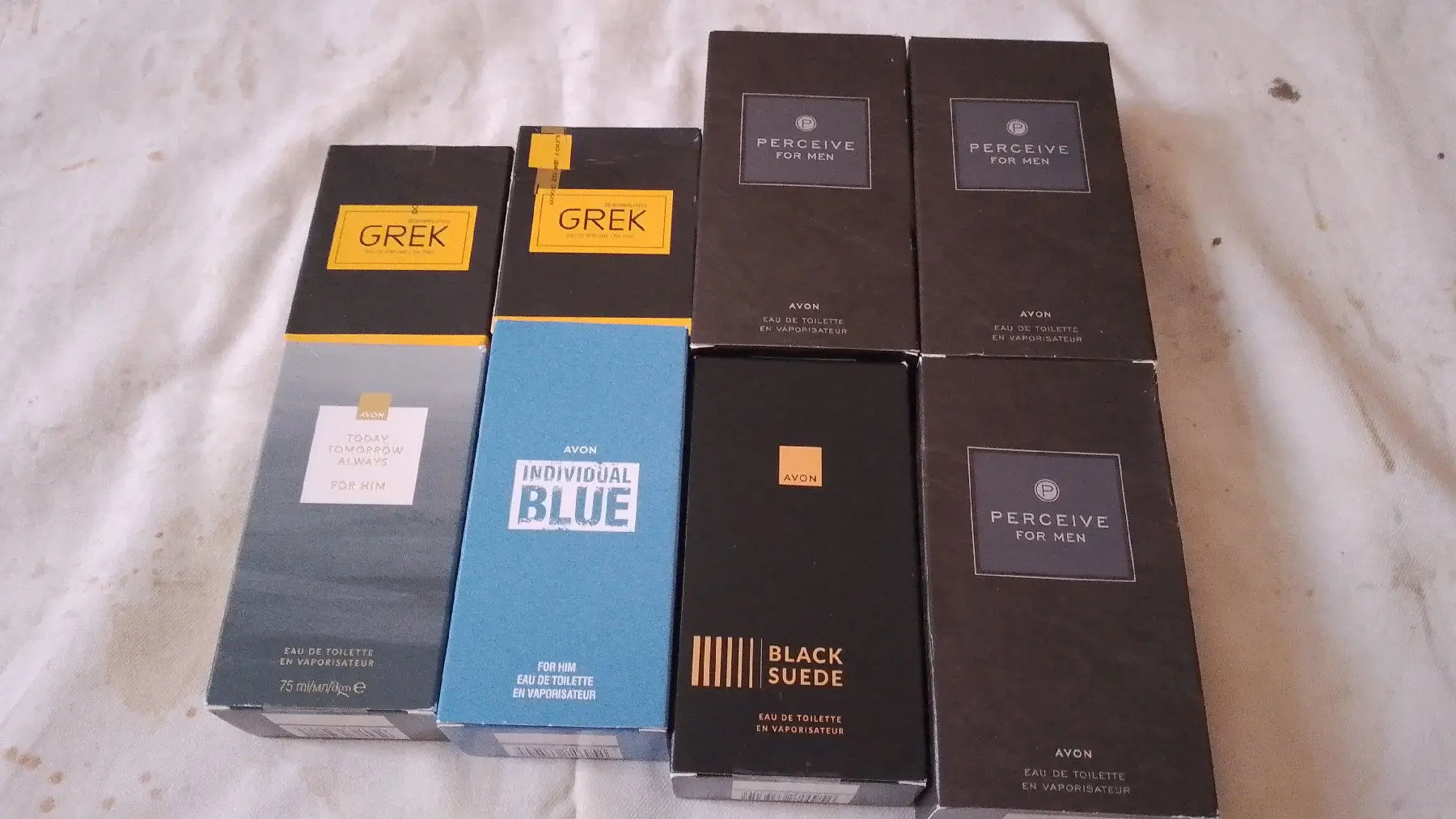 Erkek parfüm seti - grek, individual blue, black suede toptan satılik