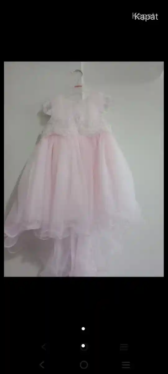 Pembe prenses elbisesi