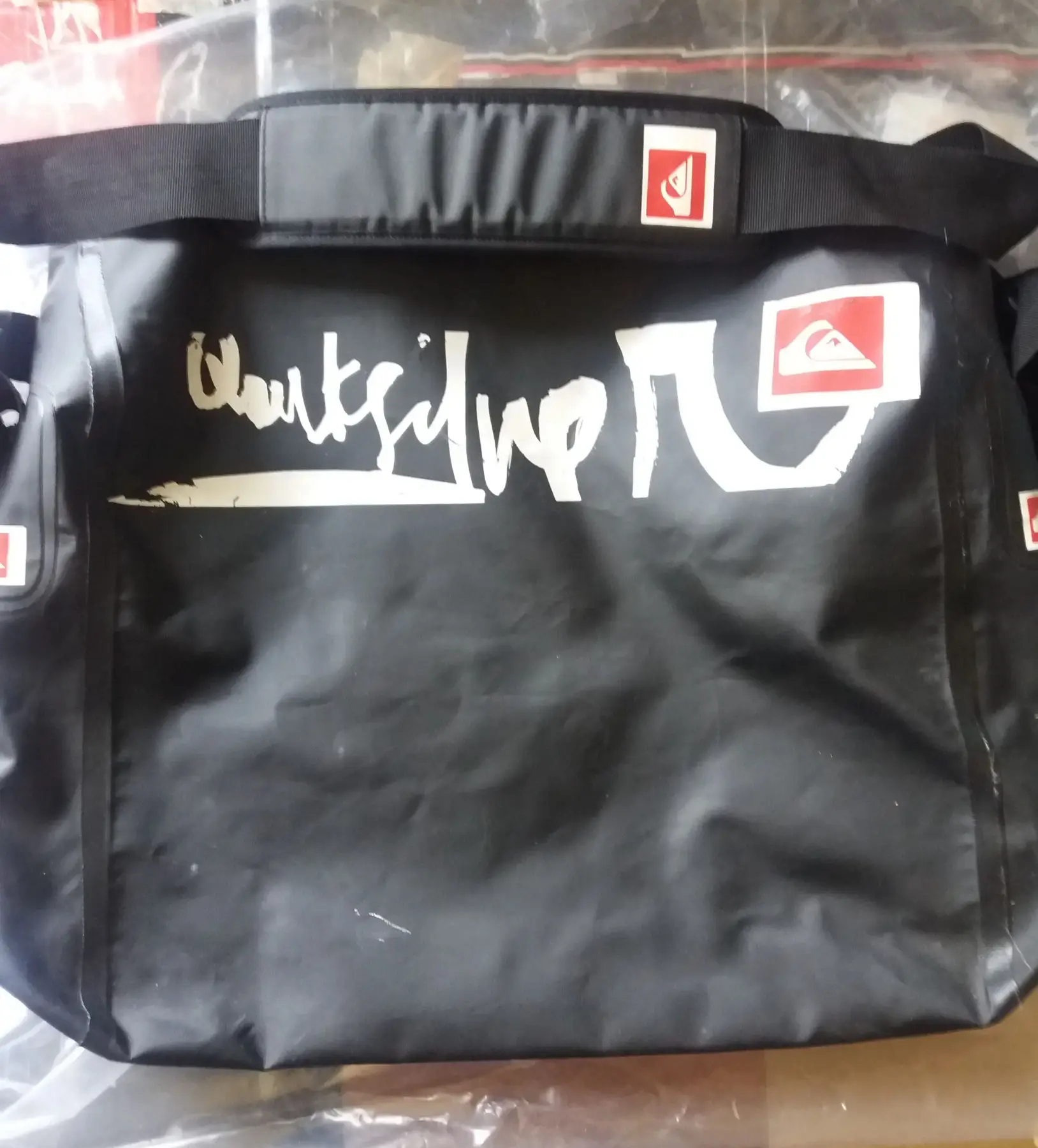 Quiksilver logolu siyah sırt çantası