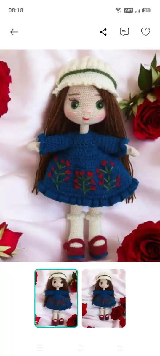 El yapımı örgü bebek amigurum