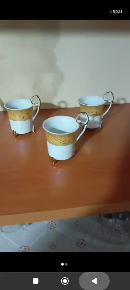 şık dekoratif çay fincanı seti