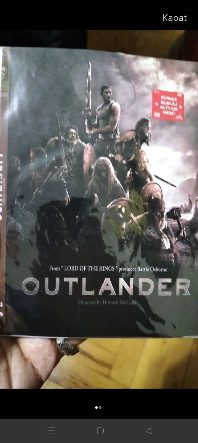 Outlander dvd - fantastik macera ilan görseli