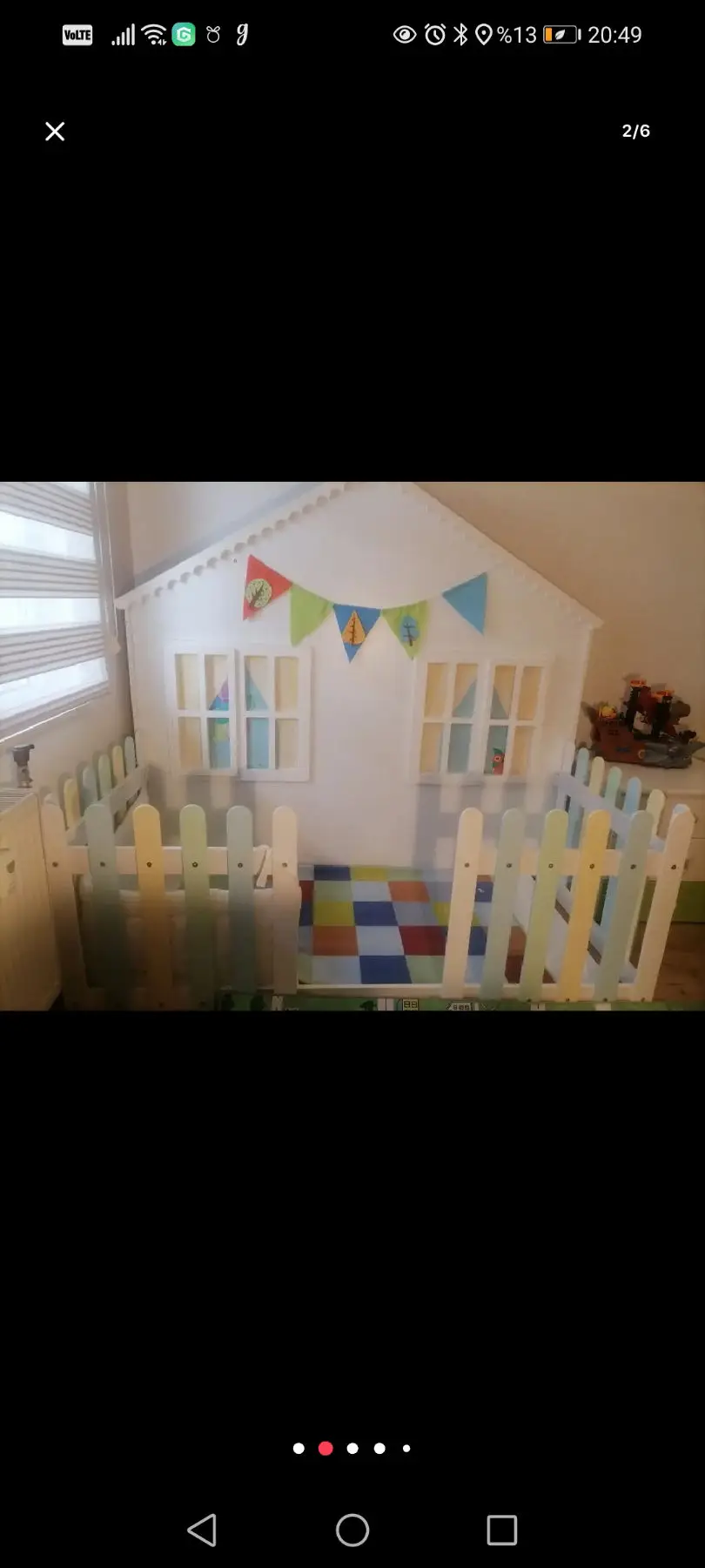 Montessori tarzi çocuk karyola