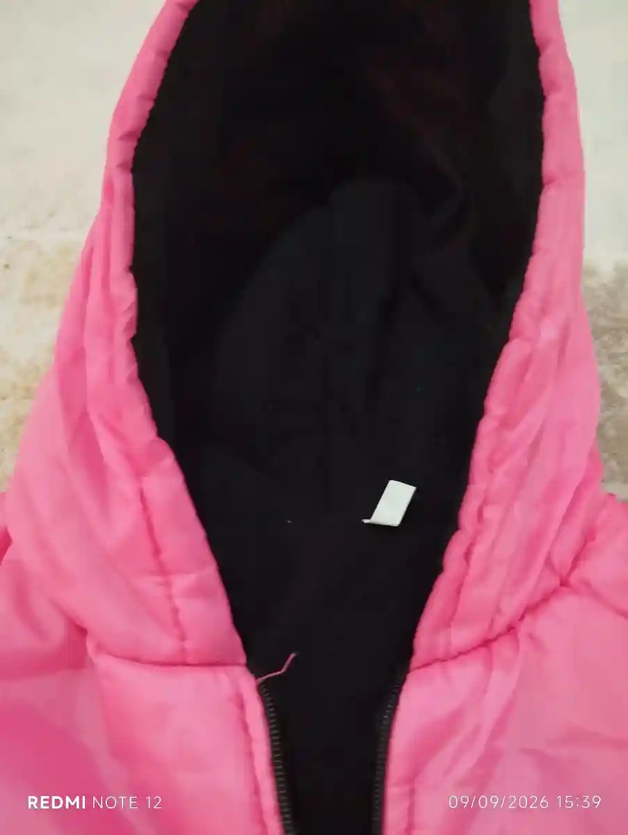 Pembe kışlık şişme mont s m beden için sorunsuz