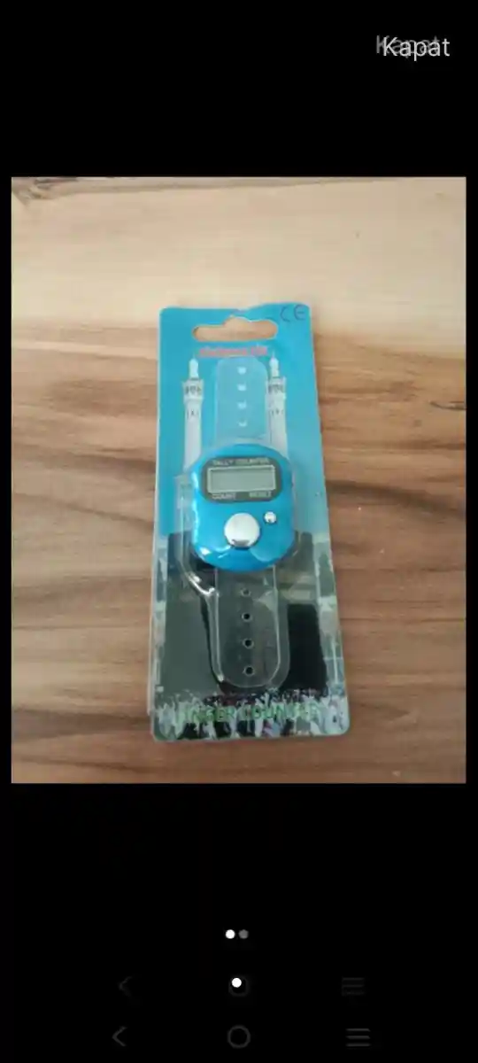 Mavi elektronik sayım sayacı zikirmatik