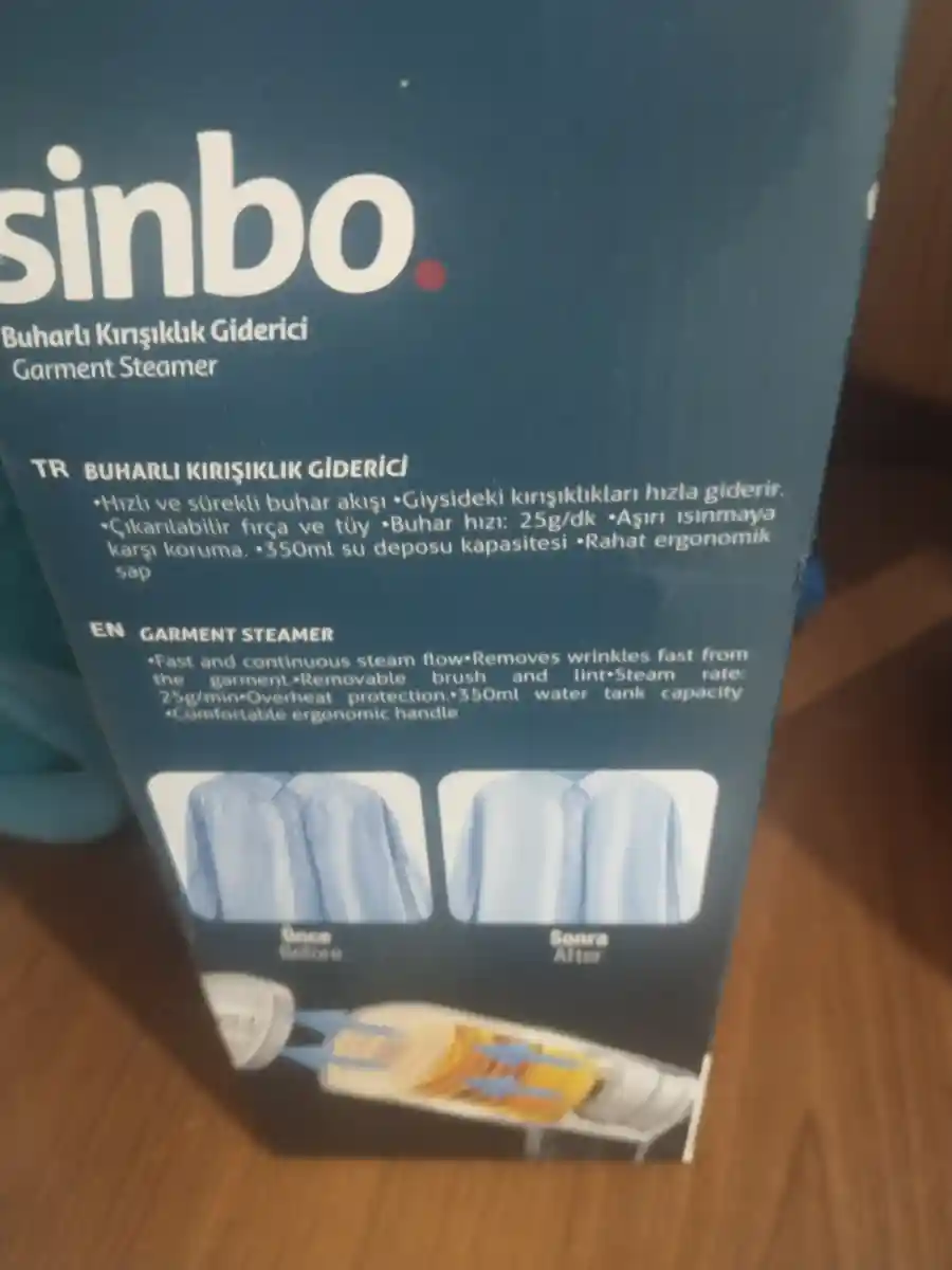 Sinbo buharlı kırışıklık giderici