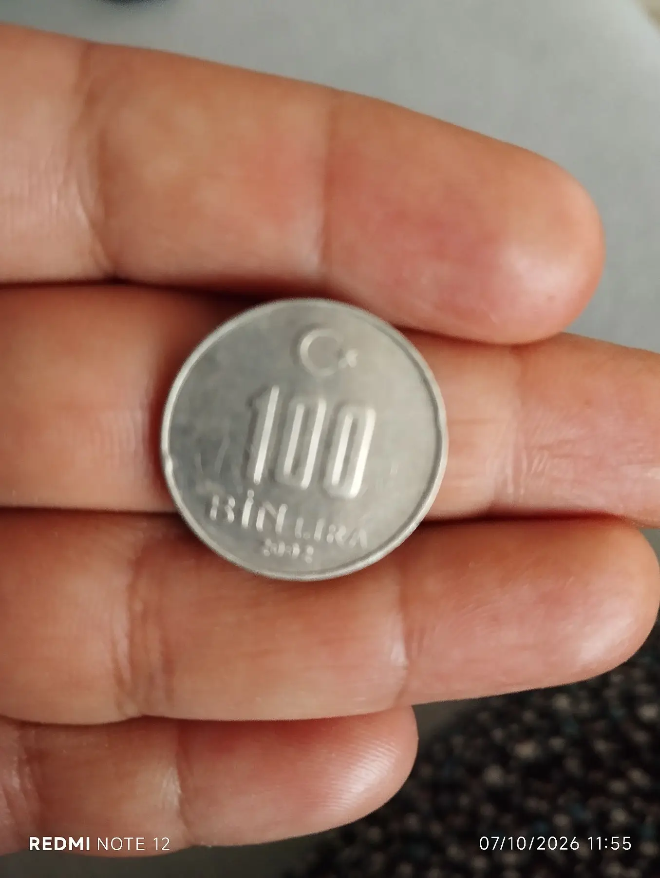 100 bin lira madenî para 2002 baskılı sorunsuz
