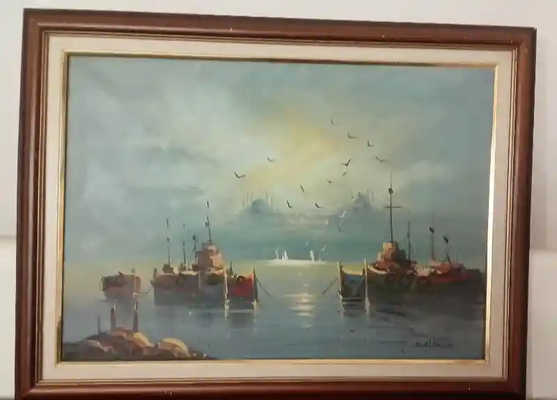 Istanbul bogaz manzaralı tablo