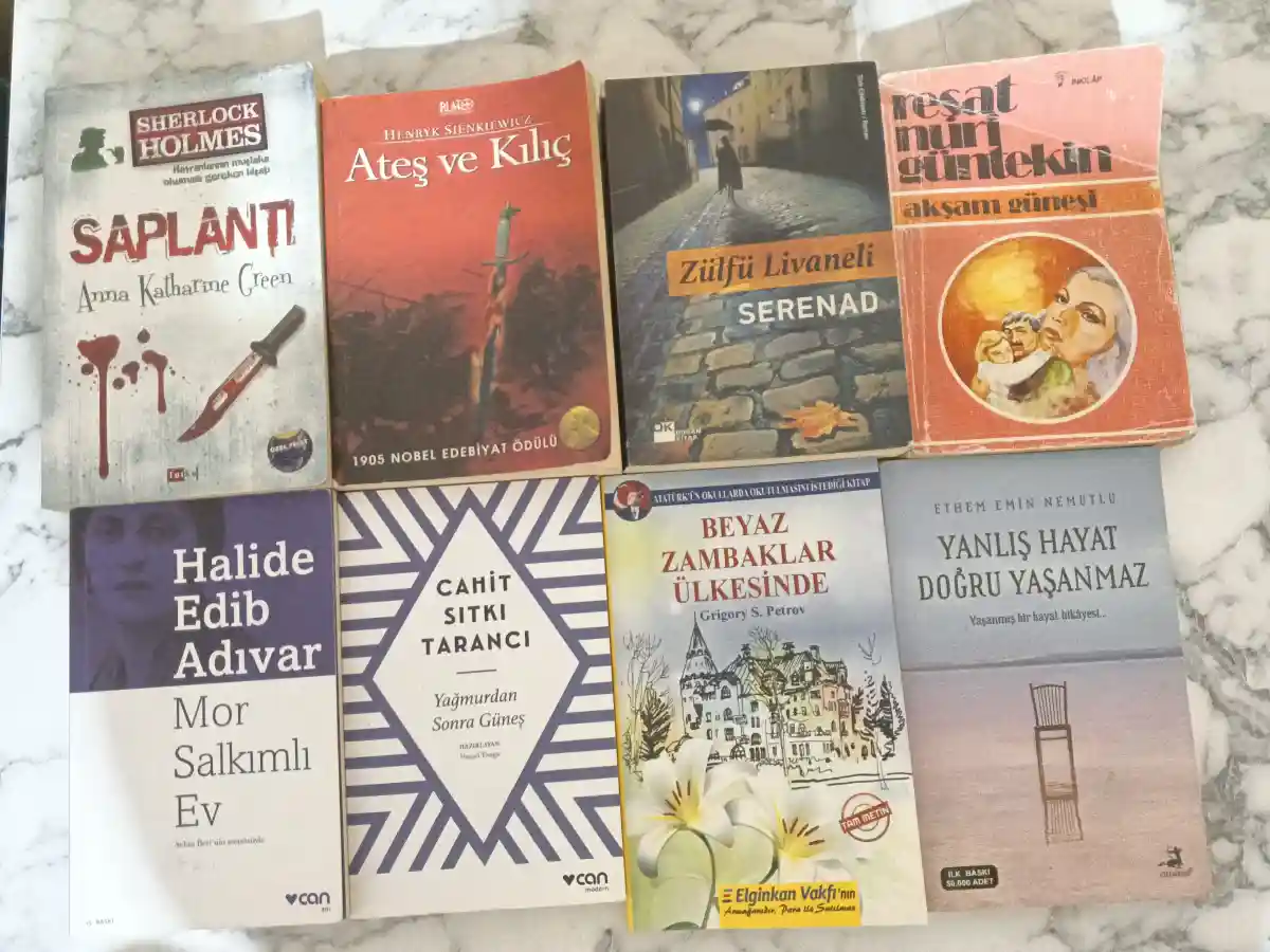 çeşitli edebiyat kitapları
