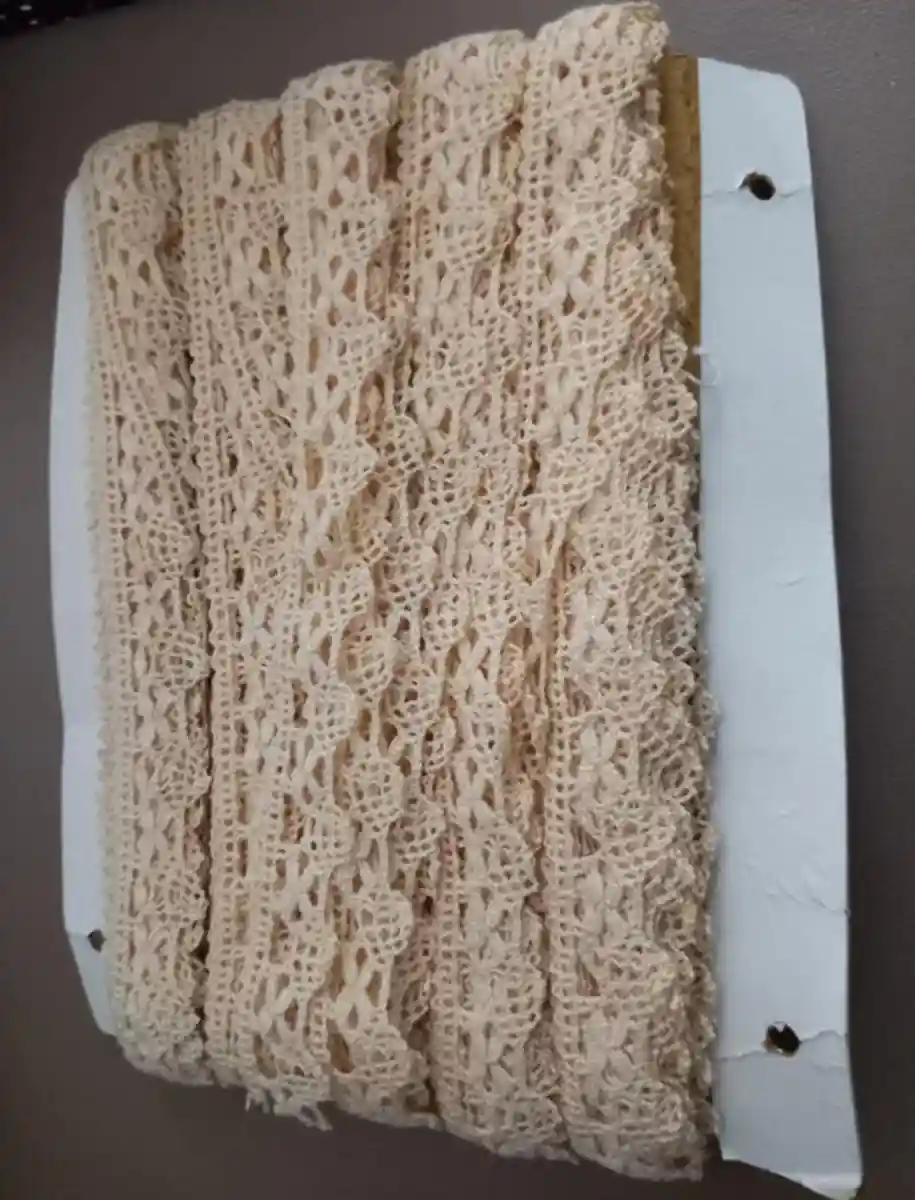 Pembe dantel şerit 5 metre