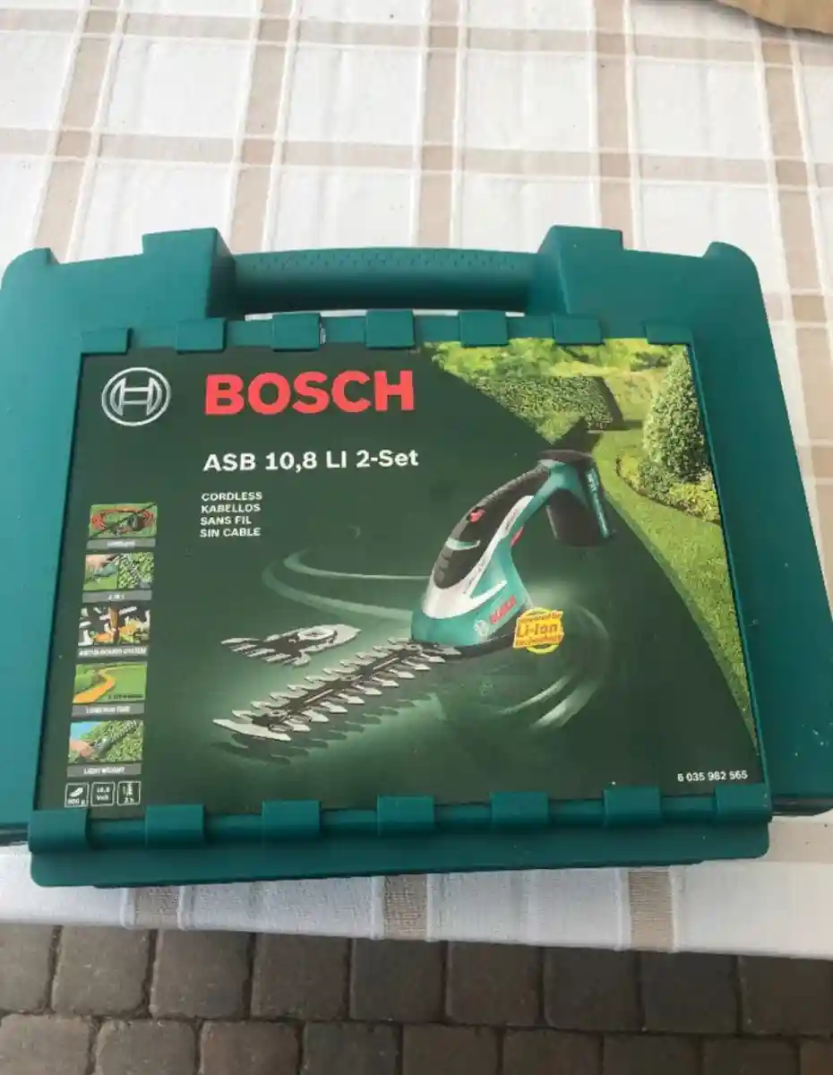 Bosch kablosuz çim biçme makinesi seti