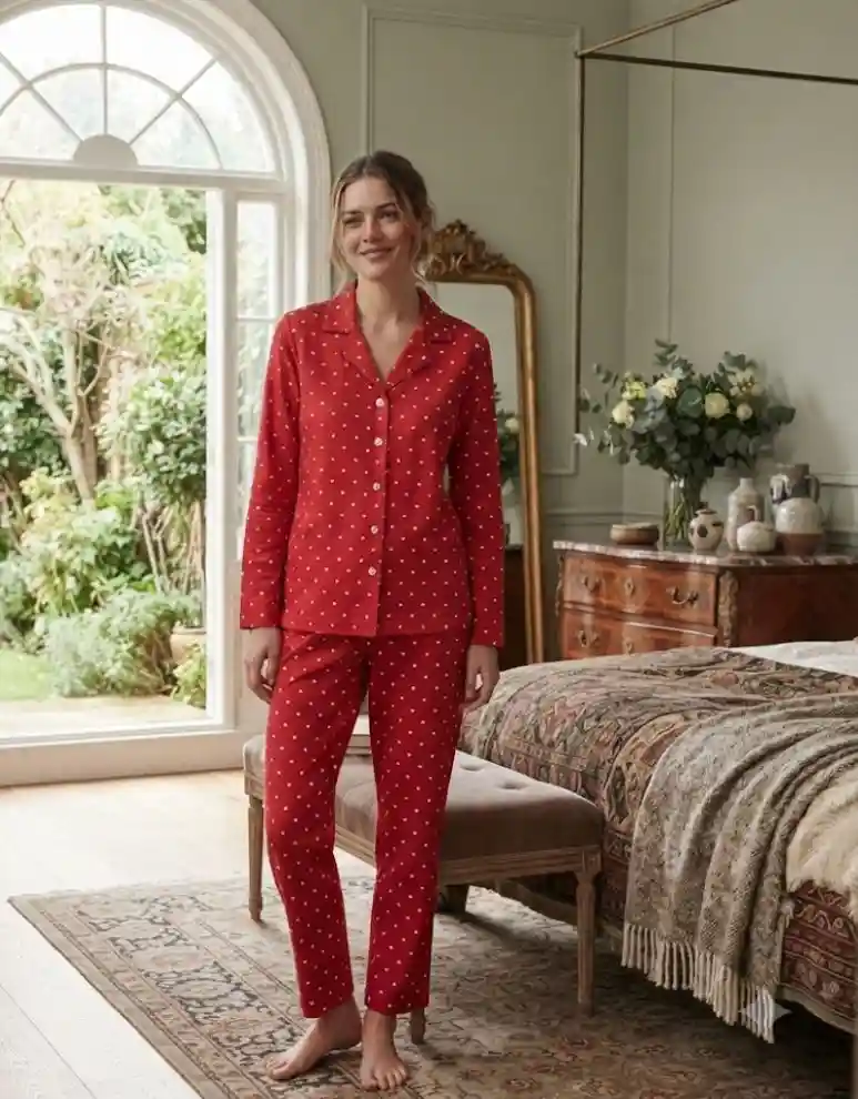 4 xl. marka ışılay puantiyeli pijama takımı