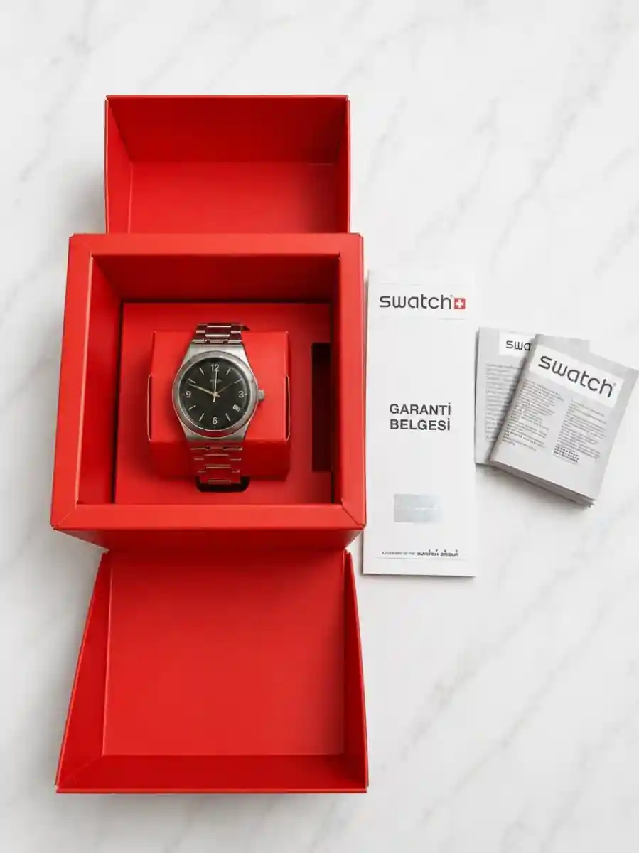 Swatch irony middlesteel saat ilan görseli
