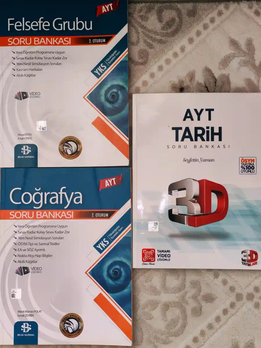 Ayt soru bankası seti - felsefe, coğrafya, tarih