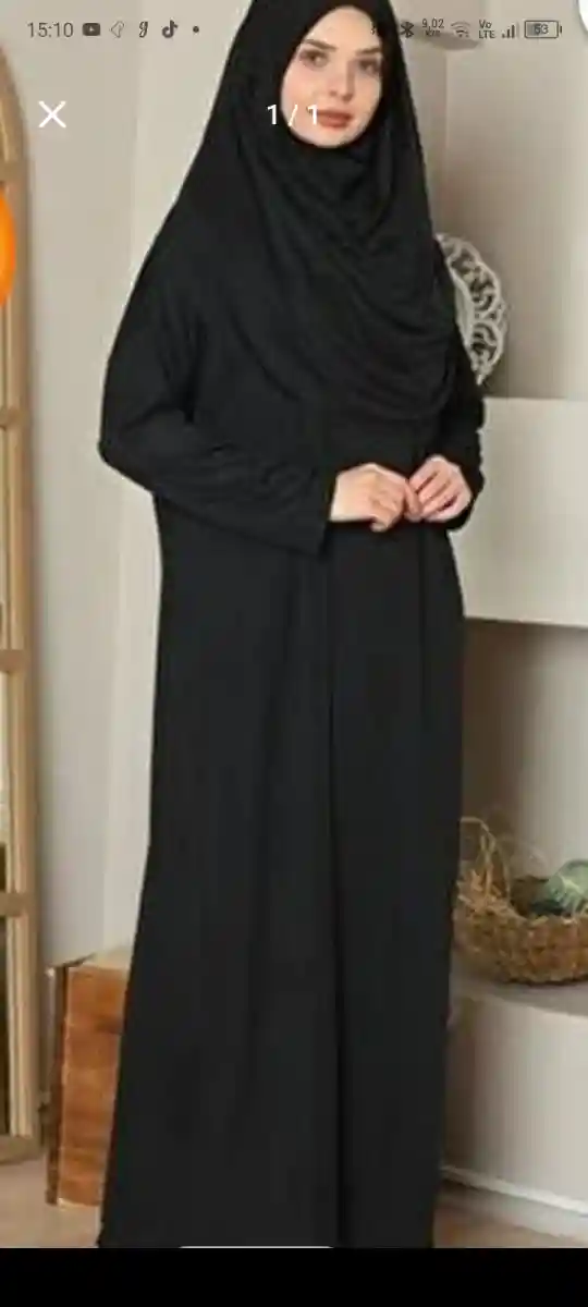 Siyah tesettür elbise ilan görseli