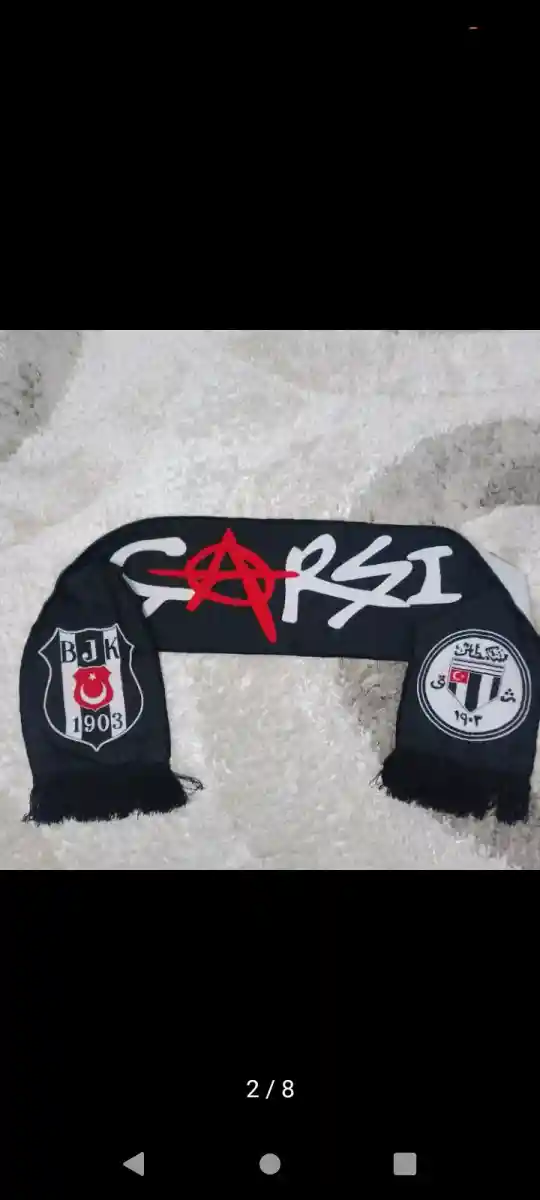 Beşiktaş özel dokuma koleksiyonluk çarşı atkısı