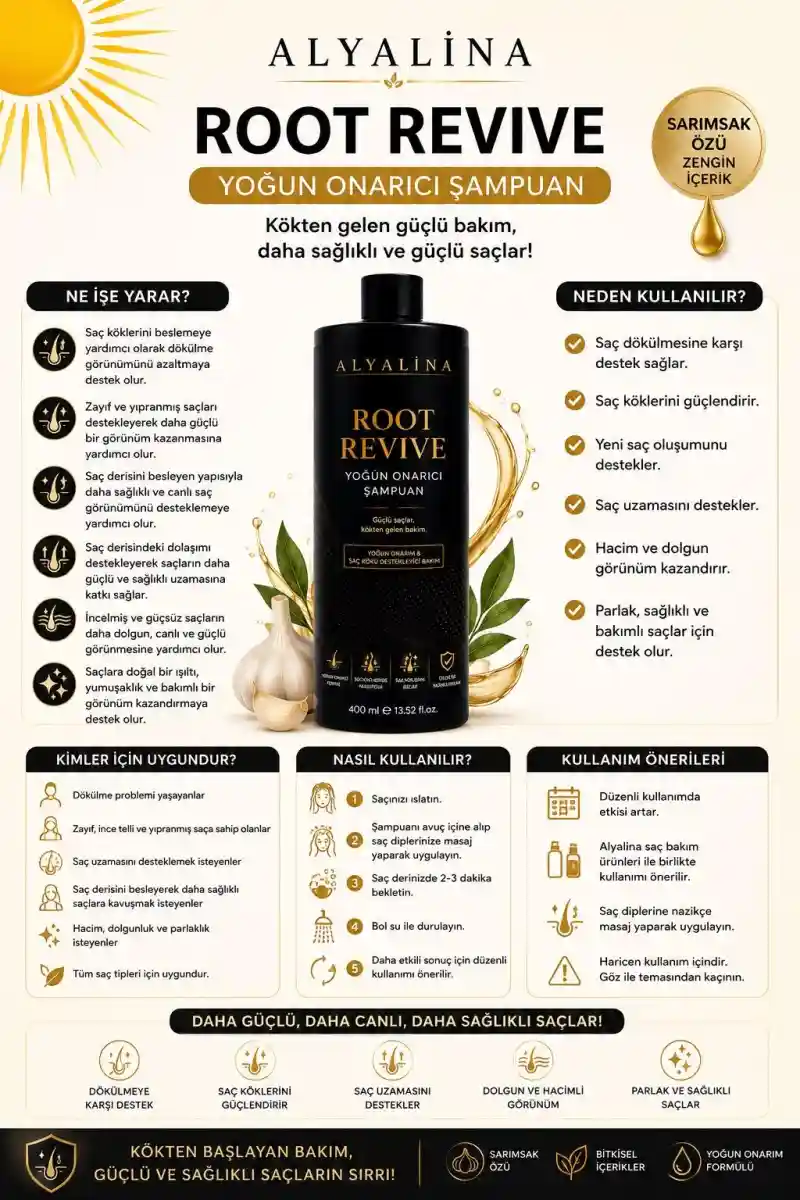 Alyalina root revive yoğun onarıcı şampuan