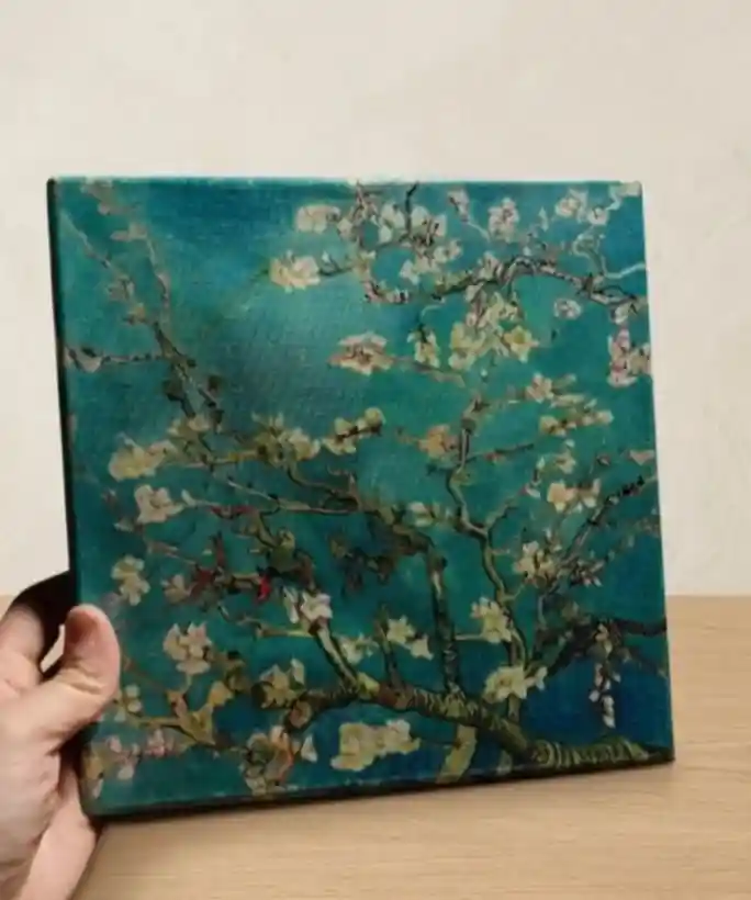 çiçekli tablo - van gogh tarzı