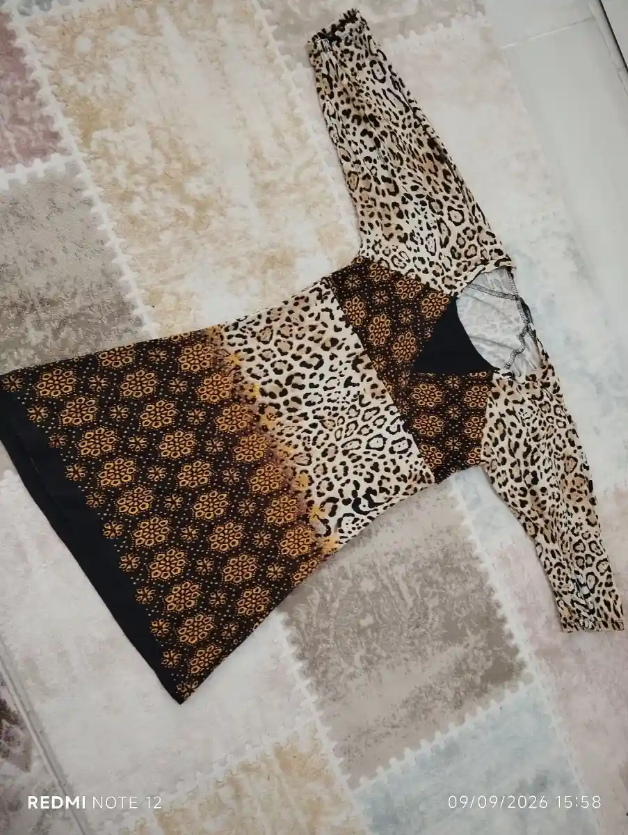 Leopar ultra mini elbise 38 40 beden için esnektir