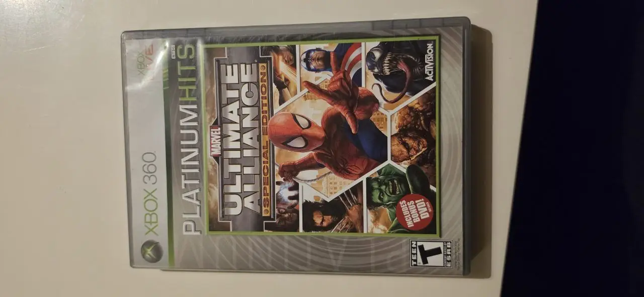 Marvel ultimate alliance special edition platinum, xbox 360 ntsc'