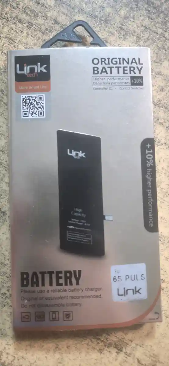 Iphone 6s plus linktech batarya garantili