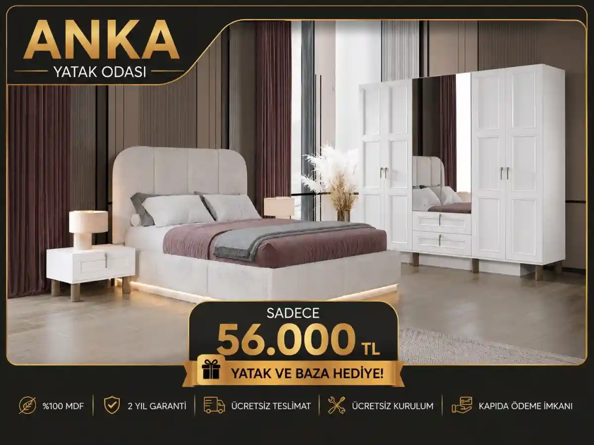 Modern tasarımlı yatak odası takımı