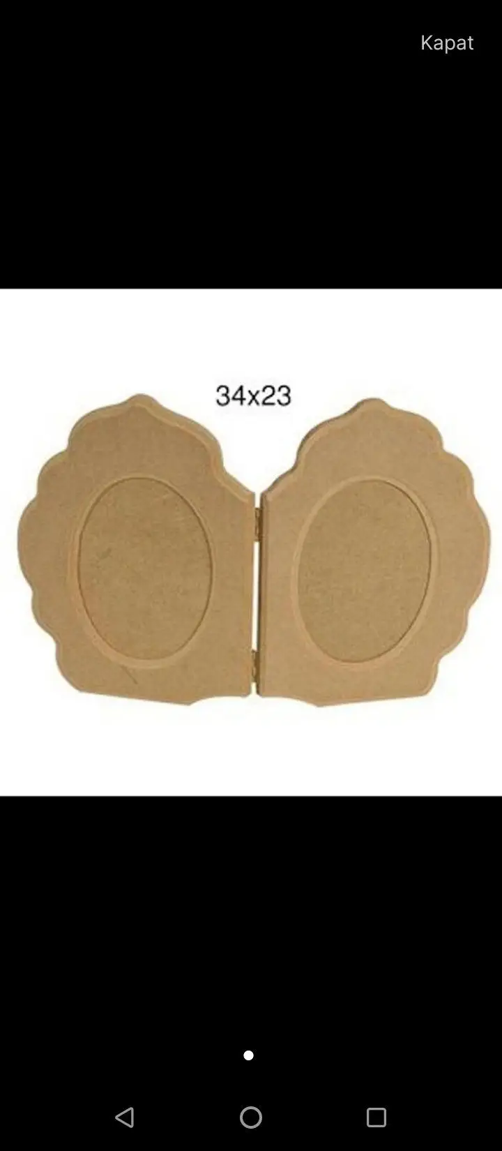 Yeni/mdf ahşap çiftli resim çerçevesi 34x23 doğal kahverengi ahşap çiftli fotoğraf çerçevesi,