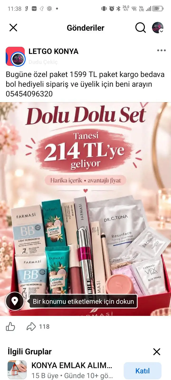 çeşitli güzellik ürünleri seti