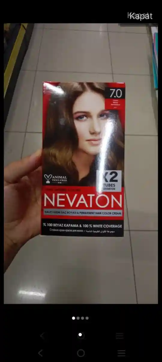 Nevaton 7.0 koyu kumral saç boyası