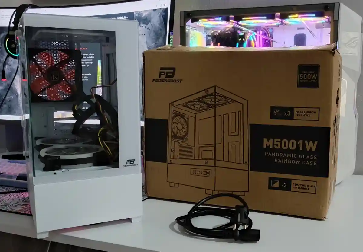 5 fanlı akvaryum bilgisayar kasası+xigmatek 600w 80 plus güç kaynağı ilan görseli