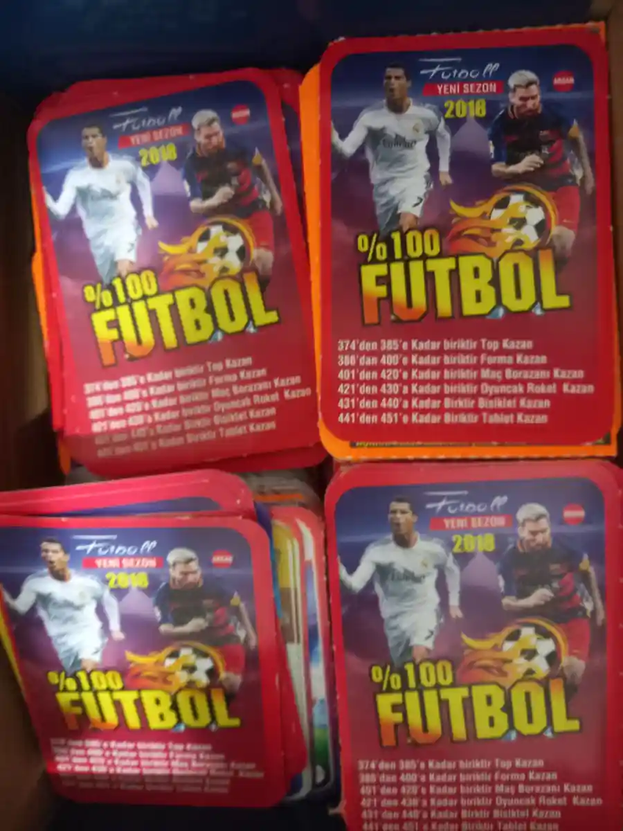 Futbol kartları seti 2018 ilan görseli